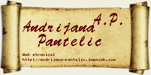 Andrijana Pantelić vizit kartica